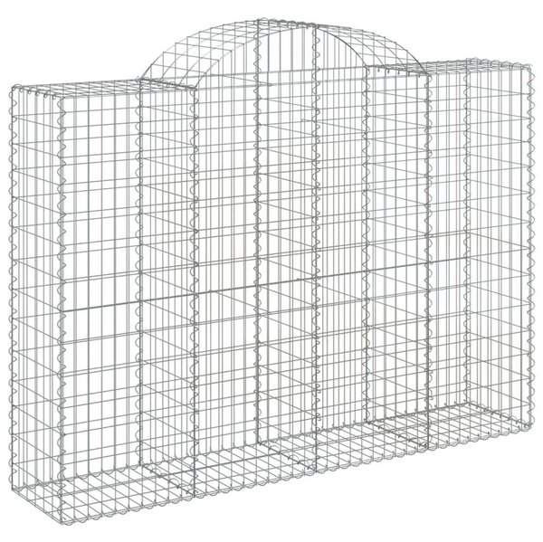 VidaXL Gabion Kosár Fal - 8 db - 200x50x140/160 cm