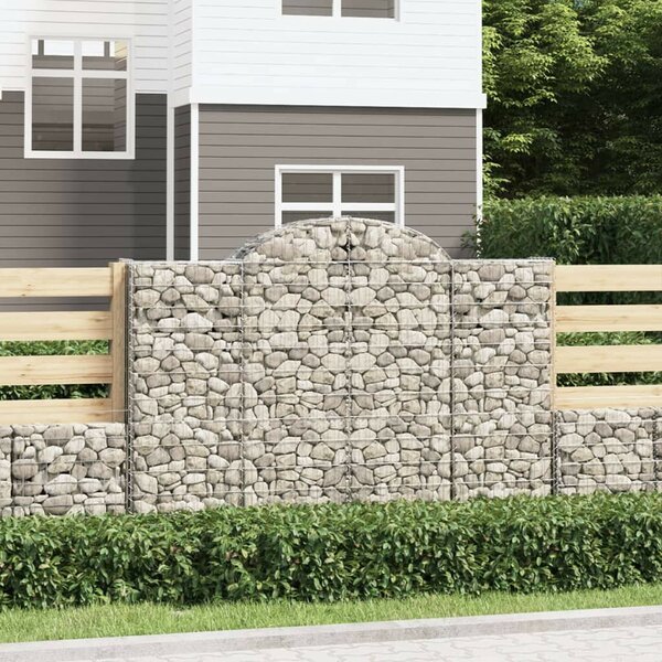 VidaXL Gabion Kosár Fal - 8 db - 200x50x140/160 cm