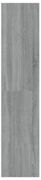 Szürke sonoma színű könyvszekrény/térelválasztó 100x30x135 cm