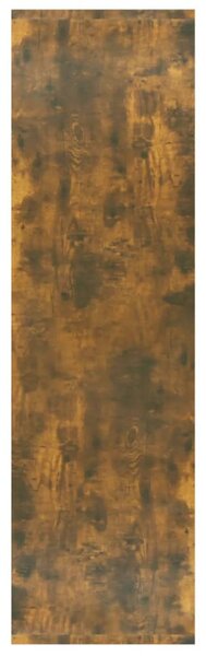 Füstös tölgy színű fa könyvszekrény/térelválasztó 80x30x103 cm