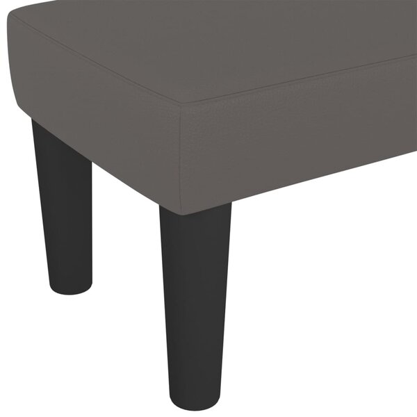 VidaXL szürke műbőr pad 100 x 30 x 30 cm