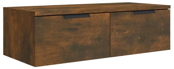 2 db füstös tölgyszínű szerelt fa fali szekrény 68 x 30 x 20 cm
