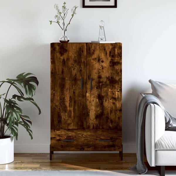 VidaXL füstös tölgy színű szerelt fa magasszekrény 69,5 x 31 x 115 cm