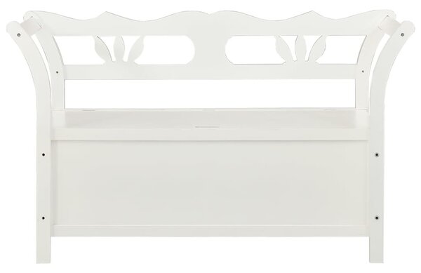 Fehér tömör fenyőfa pad 107 x 45 x 75,5 cm