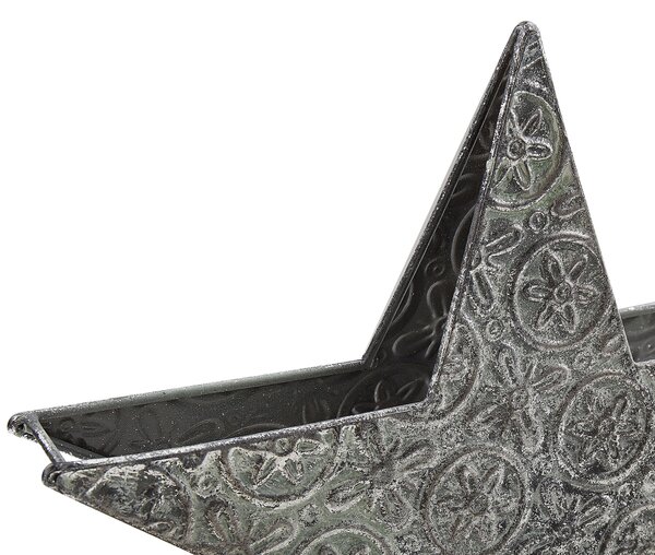 Gyertyatartó kétdarabos szettben TORNIO 30/26 cm Fém Ezüst