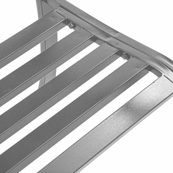 VidaXL fekete acél kerti pad 120 cm
