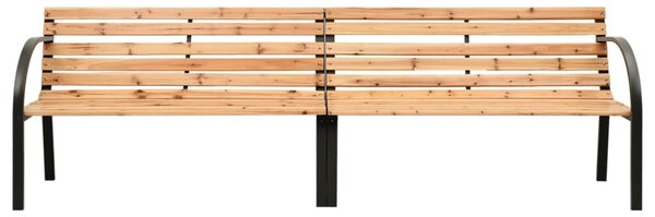 Tömör fenyőfa kerti ikerpad 225 cm
