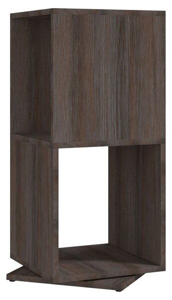 Szürke-sonoma színű forgószekrény 34,5x34,5x75,5 cm