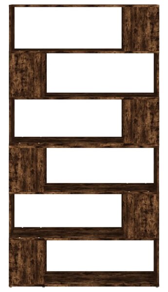 Füstös tölgy színű térelválasztó könyvszekrény 100x24x188 cm