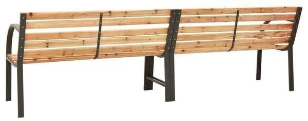 Tömör fenyőfa kerti ikerpad 225 cm