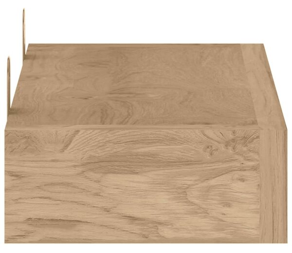 2 db tömör tíkfa falipolc 40 x 15 x 4 cm