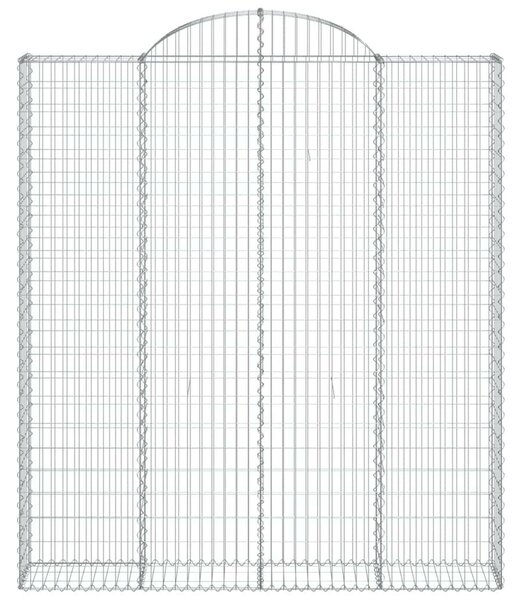 VidaXL Gabion Kosár Kerti Fal - 4 db - 200x30x220/240 cm