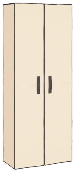 Krémszínű szövet cipősszekrény 60 x 30 x 166 cm