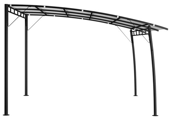 Krémszínű kerti napellenző 4 x 3 x 2,55 m
