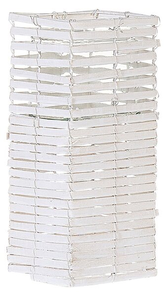 Gyertyatartó háromdarabos szettben MAROLA Nyárfa 54/34/20 cm Fehér