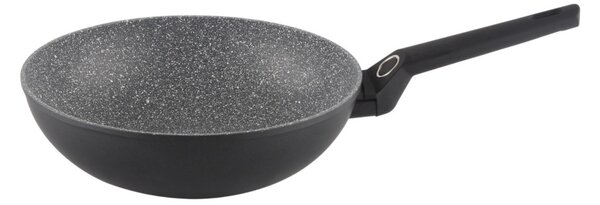 Zilan ZLN3345 wok serpenyő, 28 cm, tapadásmentes gránit belső bevonat, indukciós alj