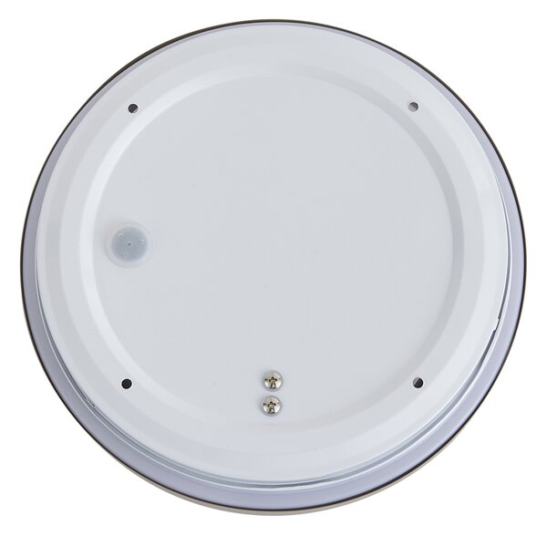 Modern mennyezeti lámpa taupe fehérrel 25 cm IP44 - Walden