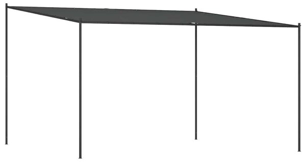 VidaXL Kerti Pavilon - Szövet - 4x4m - Antracitszürke