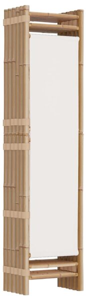 6 paneles összecsukható bambusz és vászon térelválasztó 240 cm
