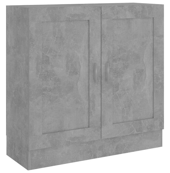 Betonszürke szerelt fa könyvszekrény 82,5 x 30,5 x 80 cm