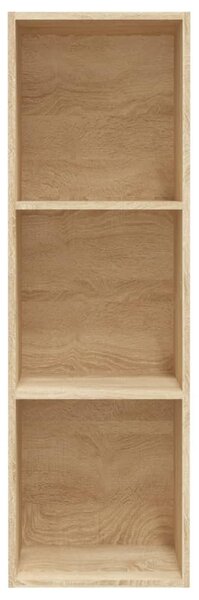 Sonoma tölgy színű forgácslap könyv-/TV-szekrény 36x30x114 cm