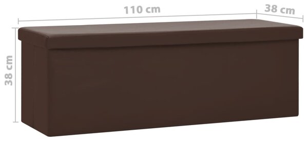 Barna összecsukható PVC tárolópad