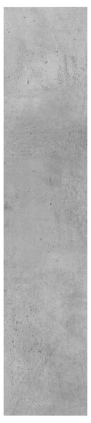 Betonszürke szerelt fa fali polc 90 x 16 x 78 cm