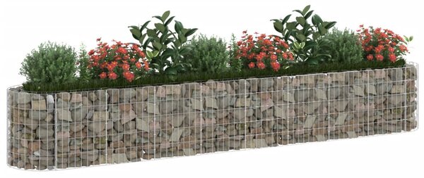 Horganyzott vas gabion magaságyás 330 x 50 x 50 cm