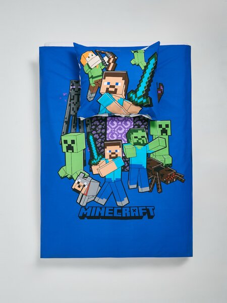 Sinsay - Ágynemű-garnitúra Minecraft - indigókék