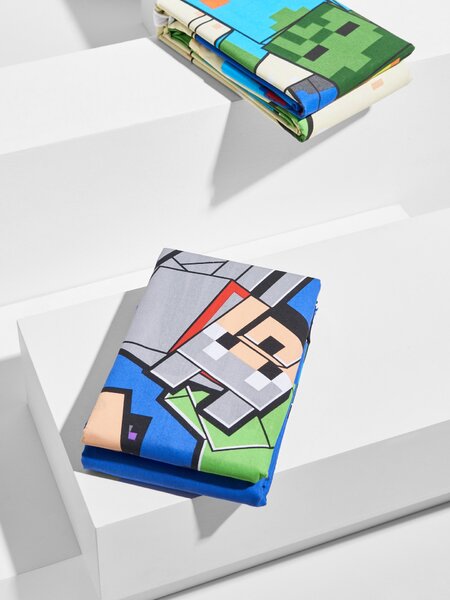 Sinsay - Ágynemű-garnitúra Minecraft - indigókék