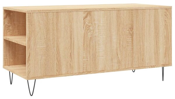Sonoma tölgy színű szerelt fa dohányzóasztal 102 x 44,5 x 50 cm
