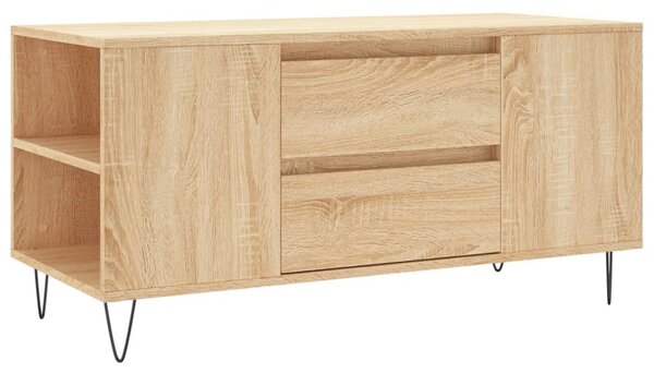 Sonoma tölgy színű szerelt fa dohányzóasztal 102 x 44,5 x 50 cm