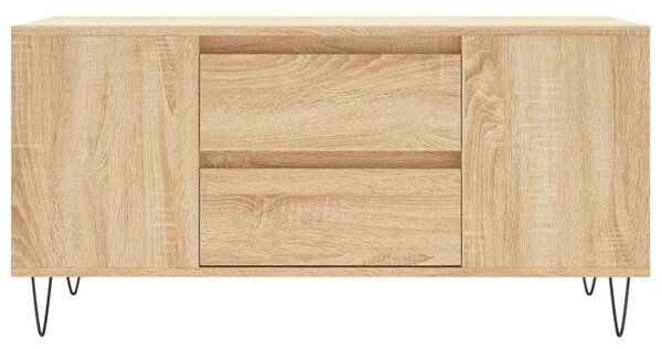 Sonoma tölgy színű szerelt fa dohányzóasztal 102 x 44,5 x 50 cm