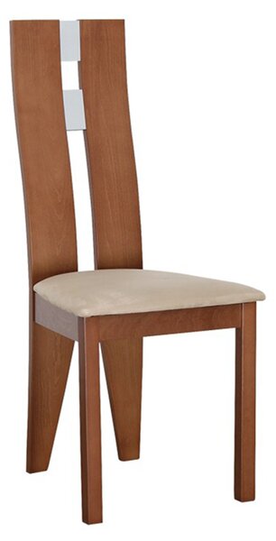 KONDELA Fa szék, cseresznye/bézs szövet, BONA