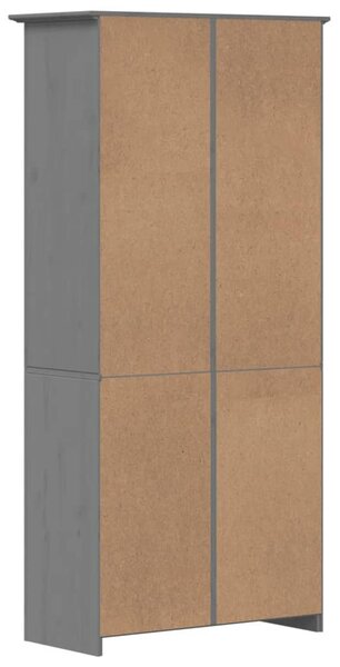 BODO szürke tömör fenyőfa könyvespolc 82 x 40 x 173 cm
