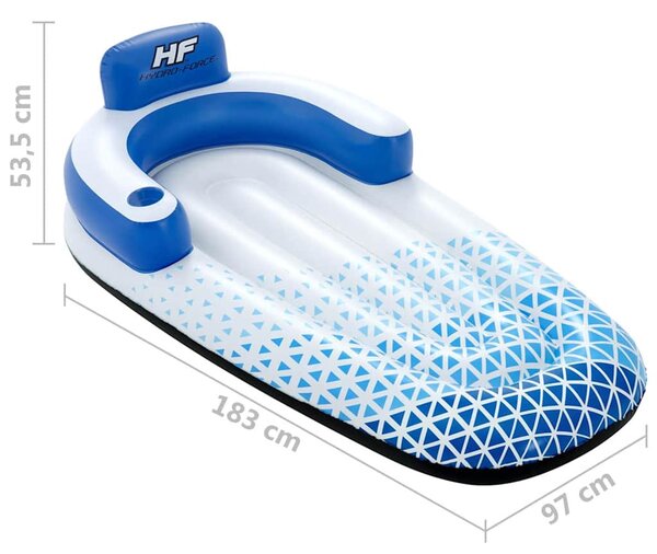 Bestway Hydro-Force kék úszó nyugágy 183 x 97 cm