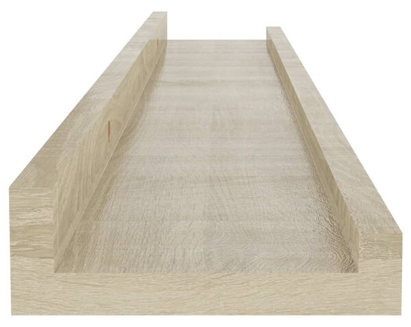 4 db sonoma tölgy színű fali polc 60 x 9 x 3 cm