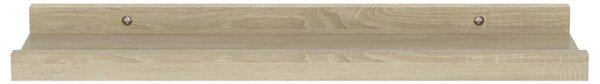 2 db sonoma tölgyfa fali polc 40 x 9 x 3 cm
