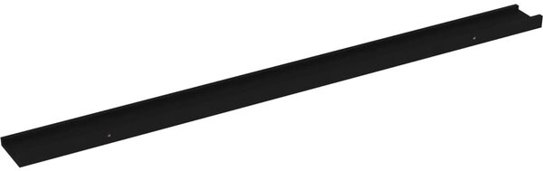 2 db fekete fali polc 115 x 9 x 3 cm