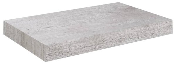 Betonszürke MDF lebegő fali polc 23 x 23,5 x 3,8 cm