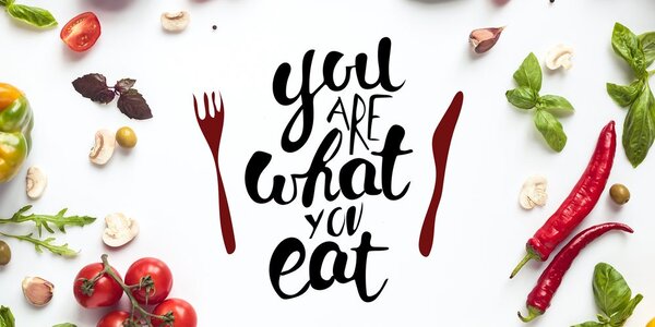 Kép idézettel- You are what you eat