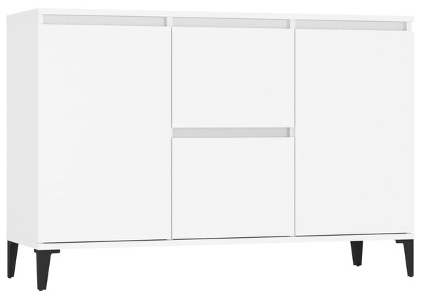 Fehér szerelt fa tálalószekrény 102 x 35 x 70 cm
