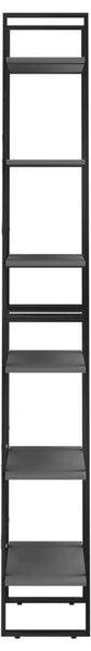 2 db szürke forgácslap tárolópolc 60 x 30 x 210 cm