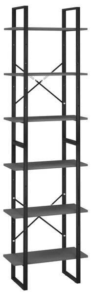 2 db szürke forgácslap tárolópolc 60 x 30 x 210 cm