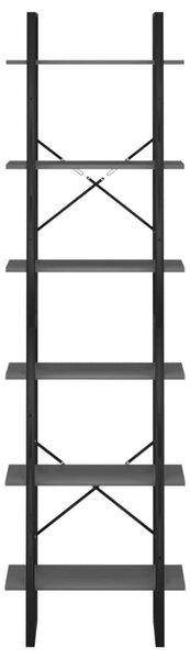 2 db szürke forgácslap tárolópolc 60 x 30 x 210 cm