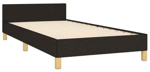 VidaXL sötéts szövet ágykeret fejtámlával 100 x 200 cm
