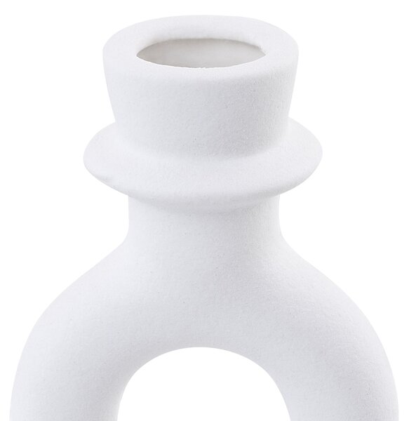 Gyertyatartó SPARTA Kerámia 17 cm Törtfehér