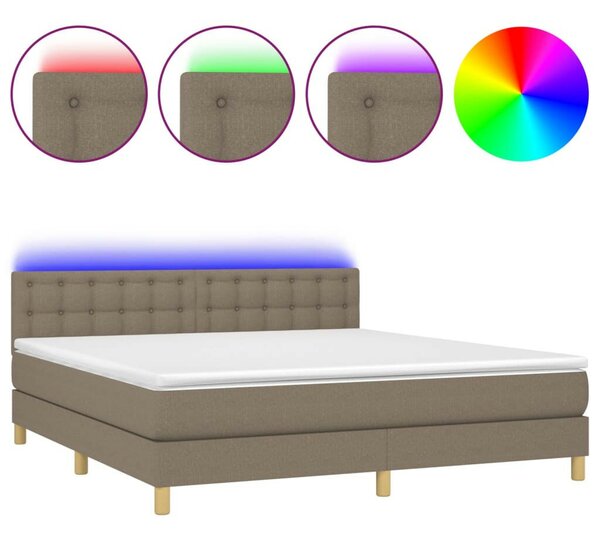 VidaXL LED-es Ágy Matraccal - 180x200 cm