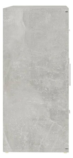 Betonszürke szerelt fa tálalószekrény 91x29,5x65 cm