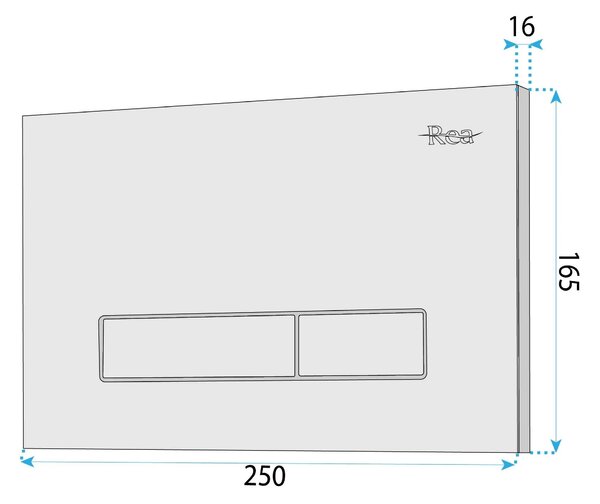 Beépíthető WC Tartókeret Szett Slim 024N HD Chrome Nyomólappal